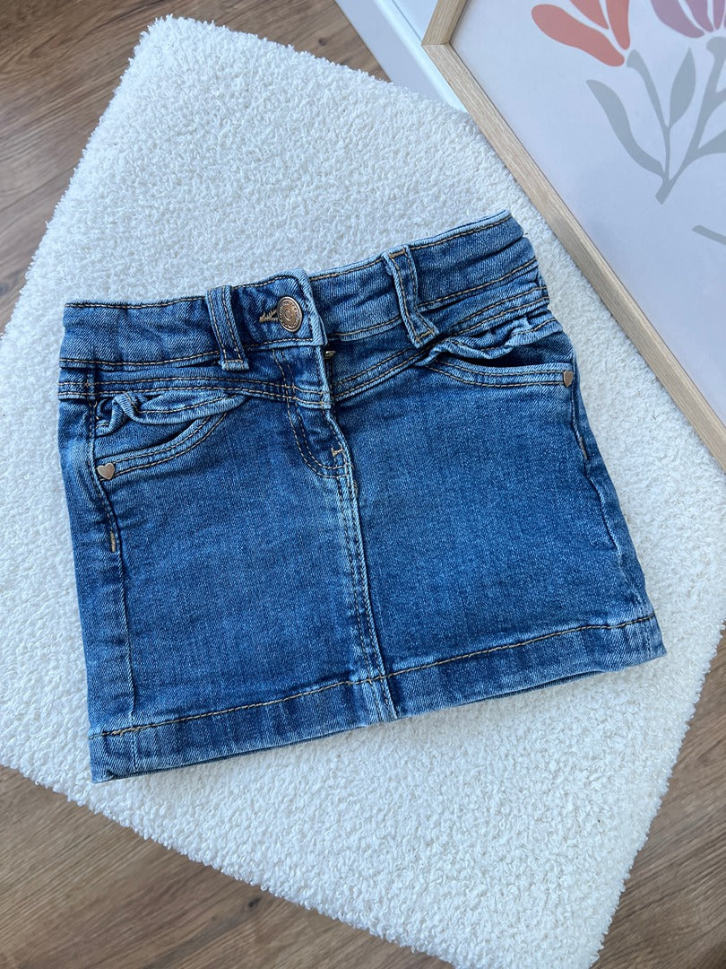 Jupe en jean été fille Tape à l'œil Tao - 2 ans - Bleu -