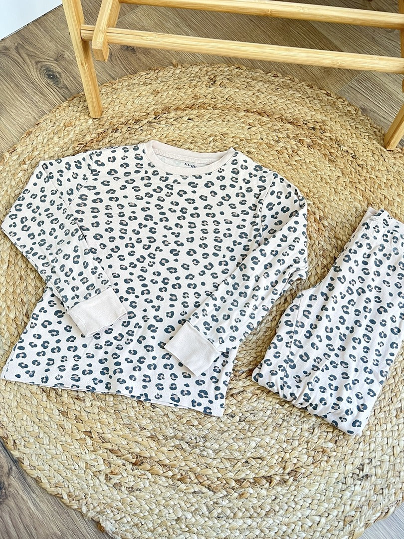 Pyjama 2 pièces en jersey manches longues fille Kiabi 8 ans beige léopard mi-saison