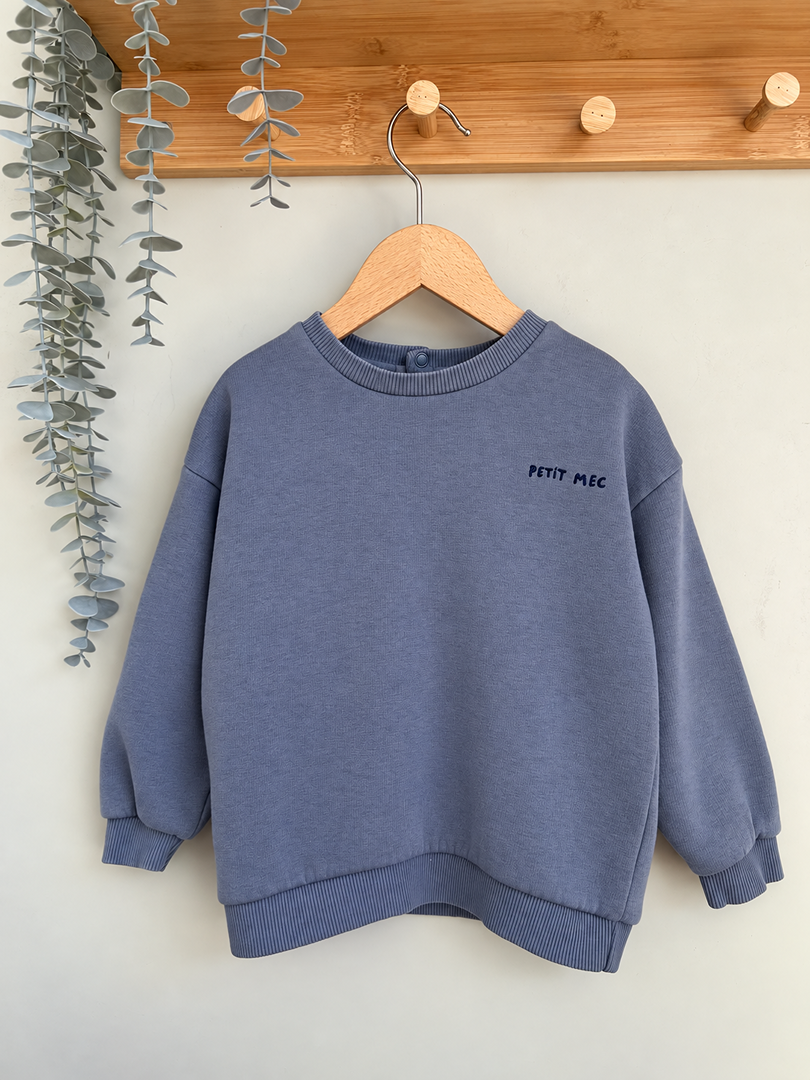 Sweat-shirt pull manches longues garçon Tape à l'œil hiver bleu 3 ans