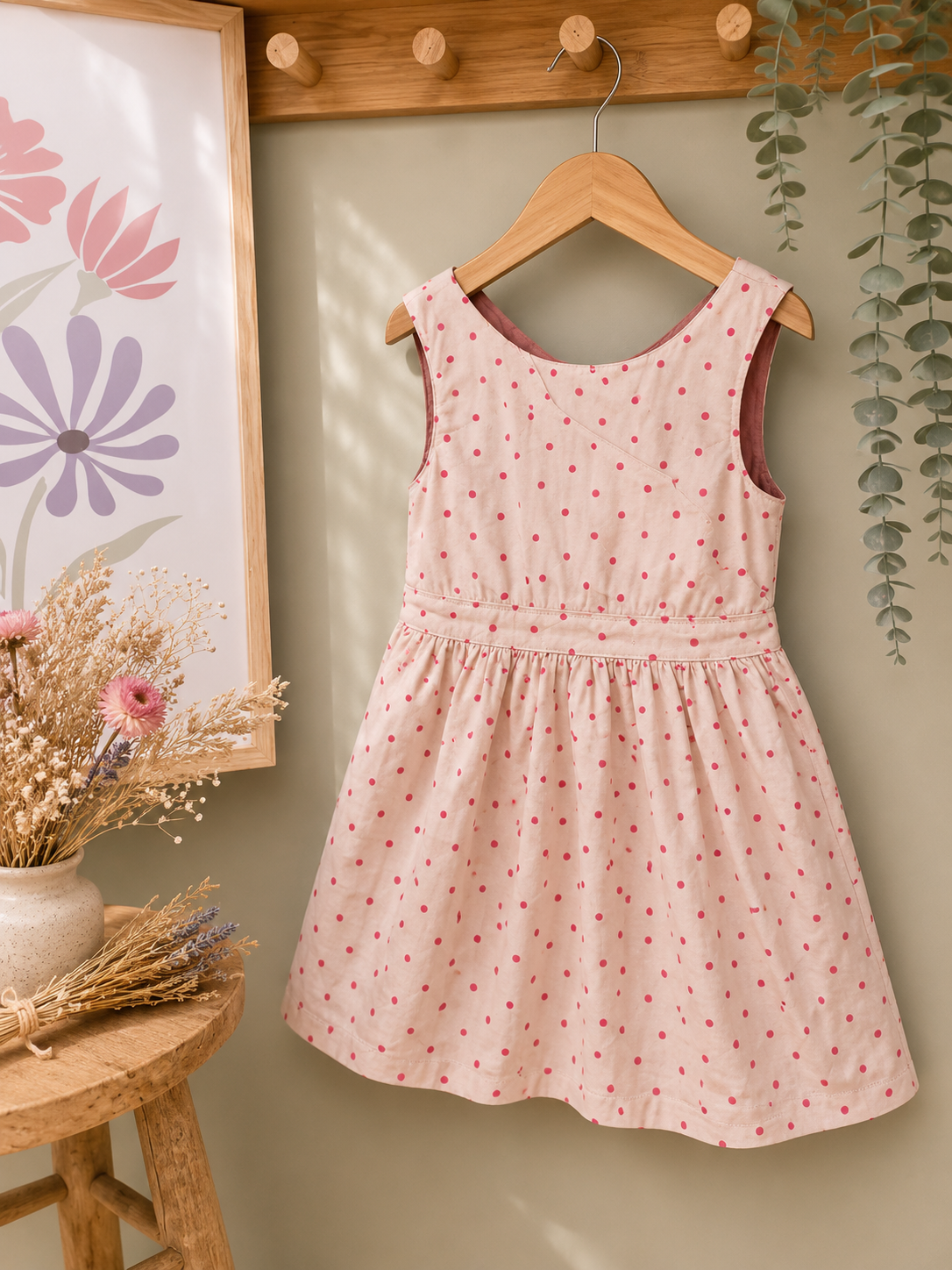 Robe réversible cérémonie été fille Kiabi - 3 ans - Rose pois étoile