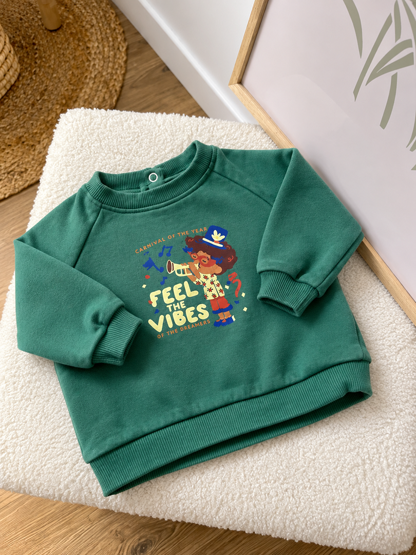 Pull Vert Manches Longues Hiver Kiabi 6 Mois Garçon