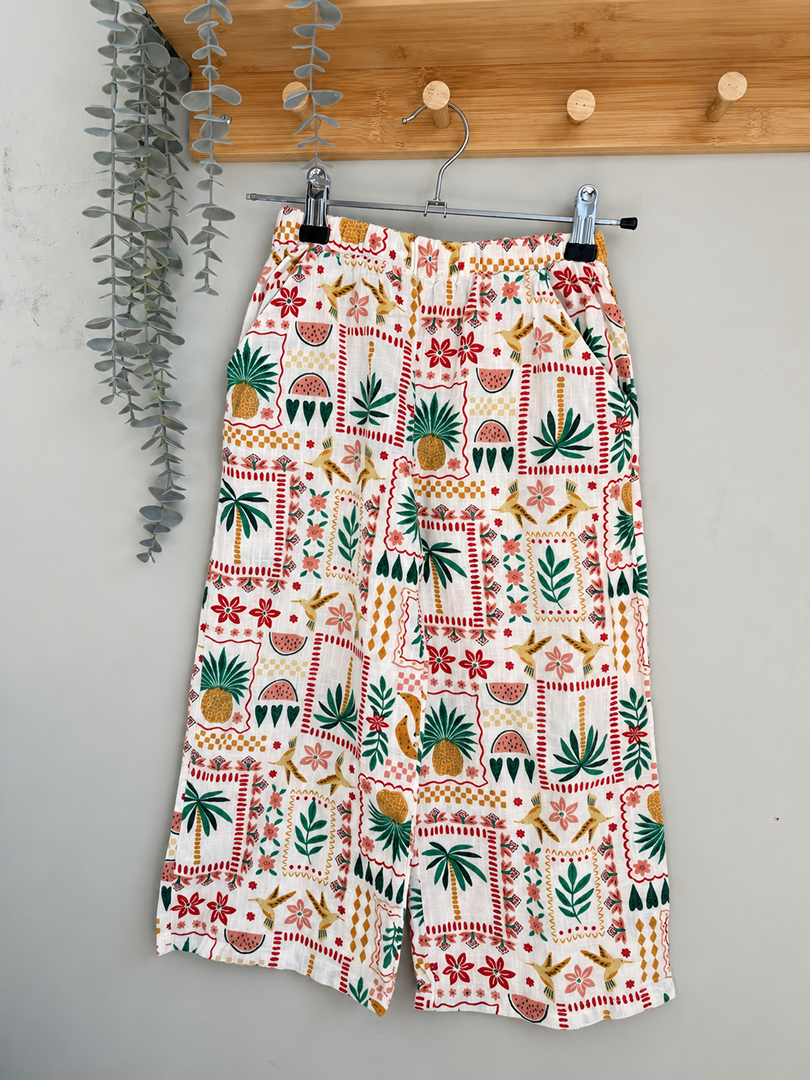 Pantalon large fille Tape à l'œil multicolore 6 ans