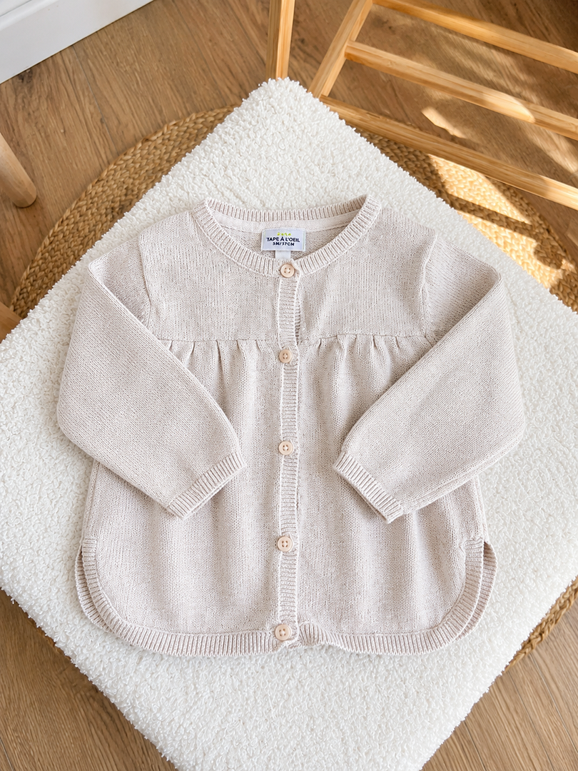 Gilet fille Tape à l'œil 9 mois rose mi-saison