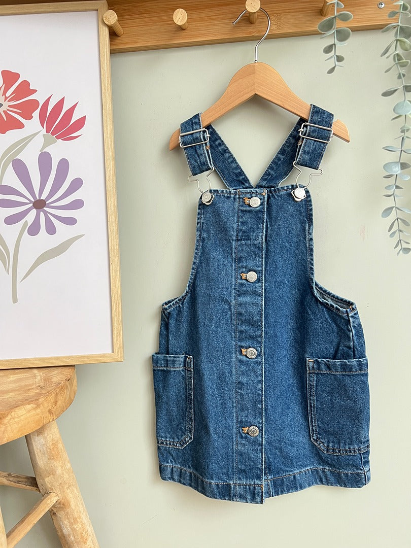 Robe salopette en jean Kiabi fille 6 ans mi-saison