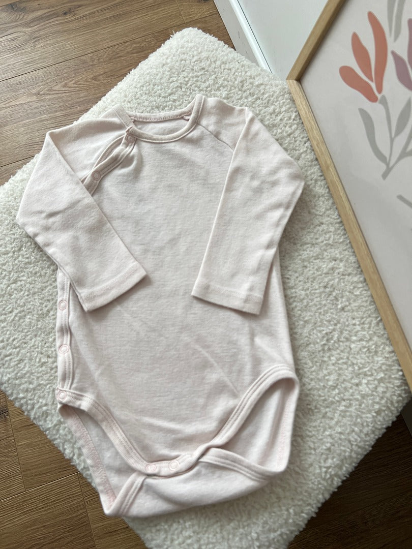 Body croisé fille Petit Bateau 6 mois rose mi-saison