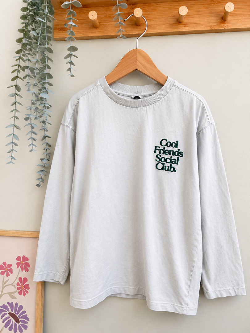 T-shirt manches longues Tape à l'œil Tao gris garçon 8 ans