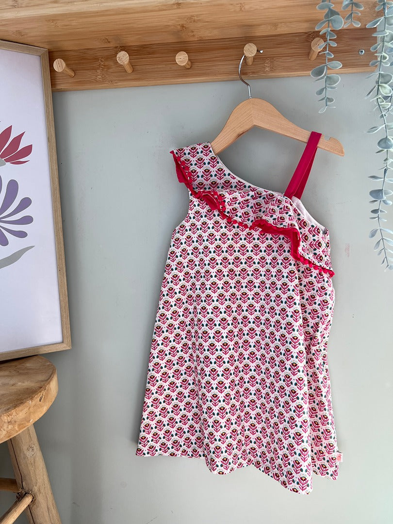 Robe été fille Sergent Major - 4 ans - Rose fleuri