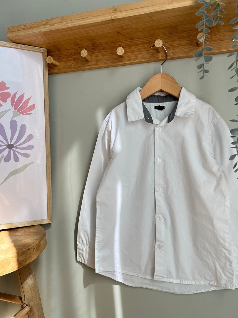 Chemise unie garçon Kiabi - 6 ans - Blanc