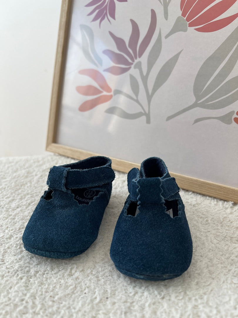 Chaussures bébé fille Bout'chou - 15/16 1 mois 3 mois - Bleu marine