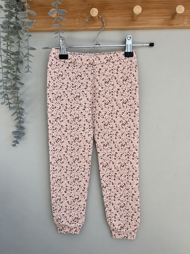Legging fille Topette création nid d'abeille 5 ans - Mi-saison