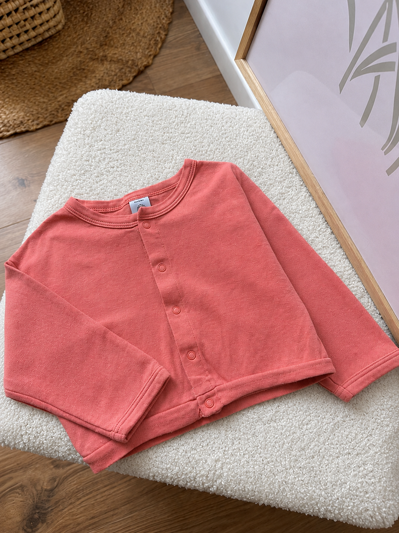 Gilet Manches Longues Fille Petit Bateau 6 Mois Mi-saison rose