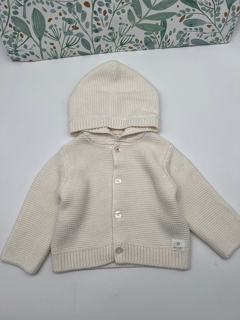 Gilet maille mixte Absorba - 6 mois - Crème - Garçon ou fille