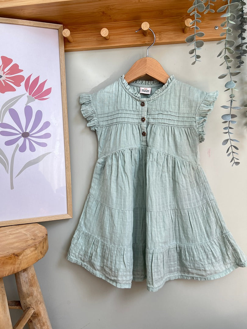 Robe courte fille été Tape à l'oeil Tao 2 ans 3 ans menthe