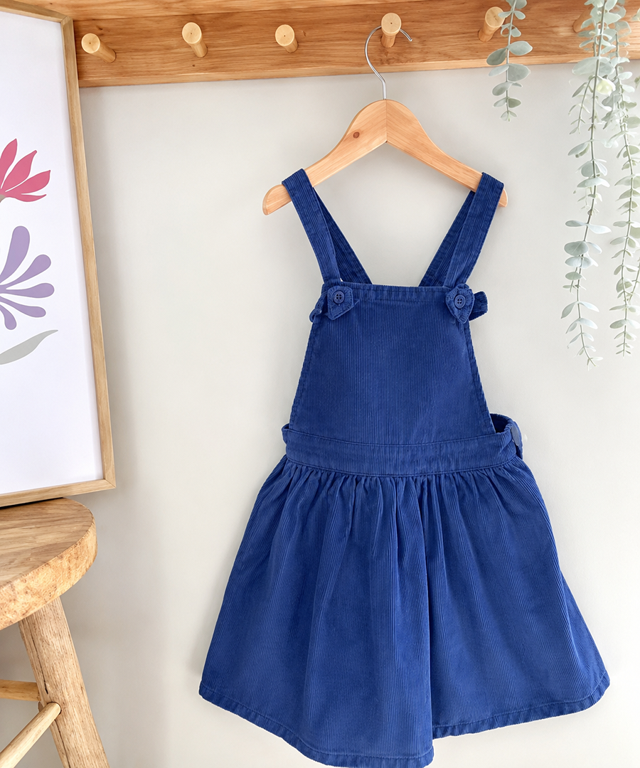 Robe salopette Courte Fille Monoprix Kids 5 Ans Marine Mi-saison