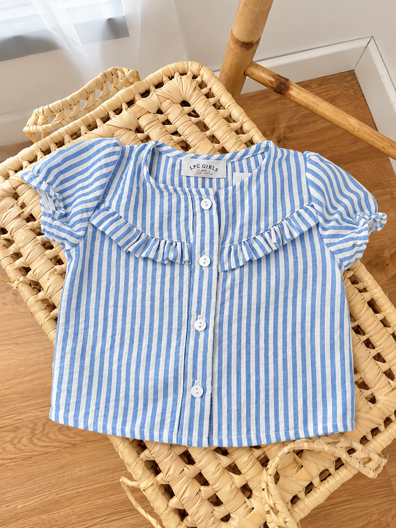 Blouse Rayée Lpc Girls Fille 6 Mois Manches Courtes Été