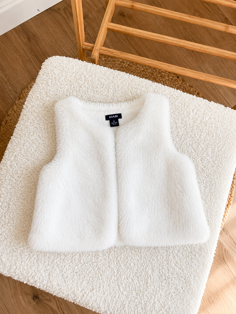 Gilet sans manches fausse fourrure Kiabi fille 3 mois