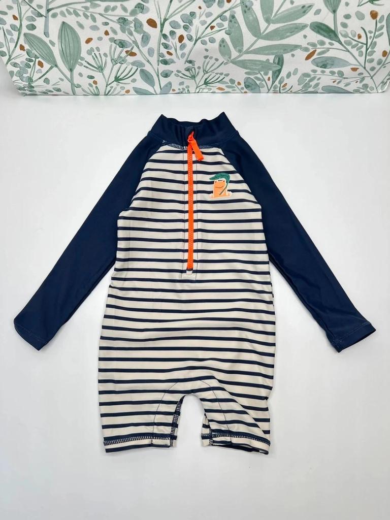 Maillot de bain 1 pièce manches longues anti Uv garçon - Tape à l'oeil 18 mois Garçon