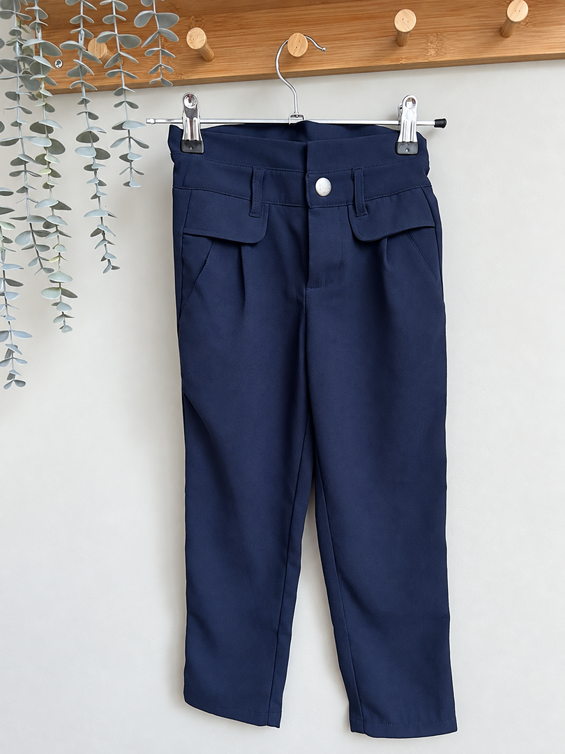 Pantalon fille Ikks bleu marine 6 ans mi-saison - Neuf avec étiquette