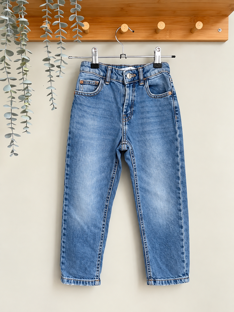 Pantalon Jean bleu Zara 7 ans fille mi-saison