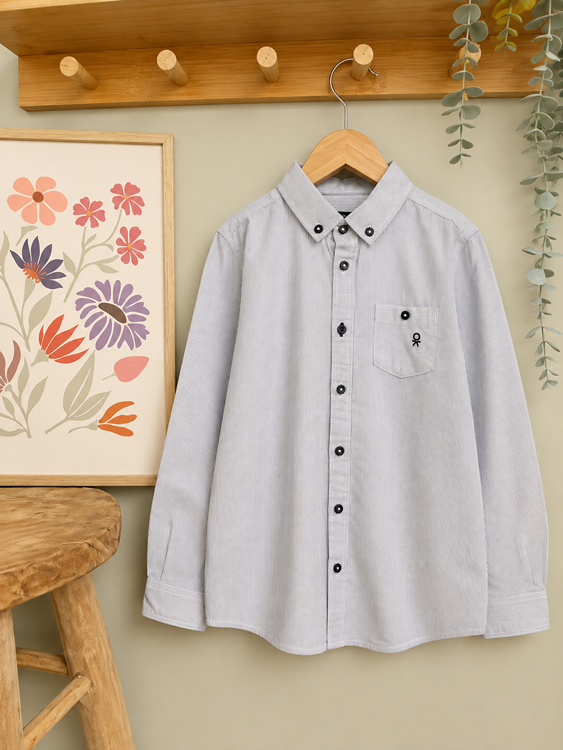 Chemise rayée Garçon Manches Longues Mi-saison Okaïdi 8 Ans