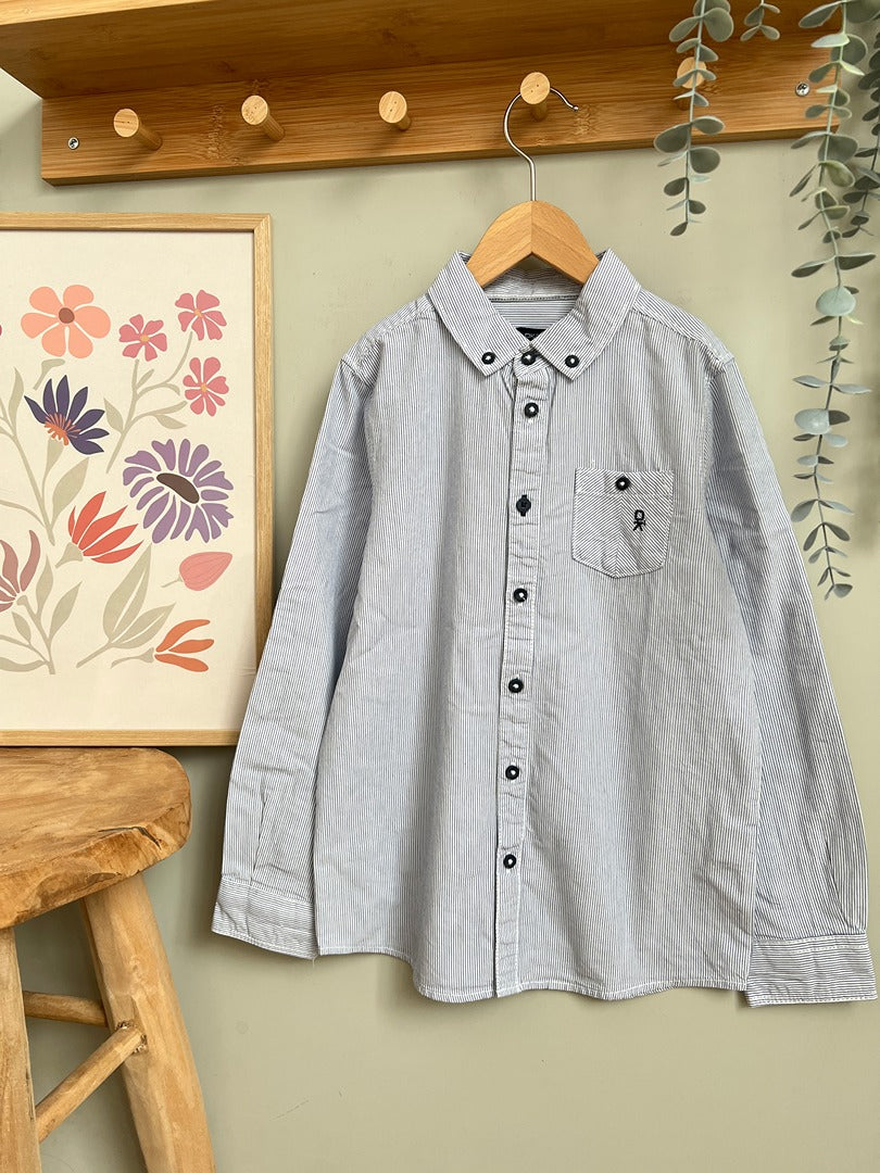 Chemise rayée garçon Okaïdi - 8 ans - Bleu