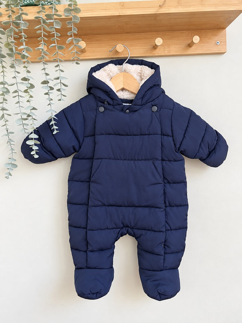 Combinaison pilote bébé Jacadi bleue hiver manches longues 6 mois