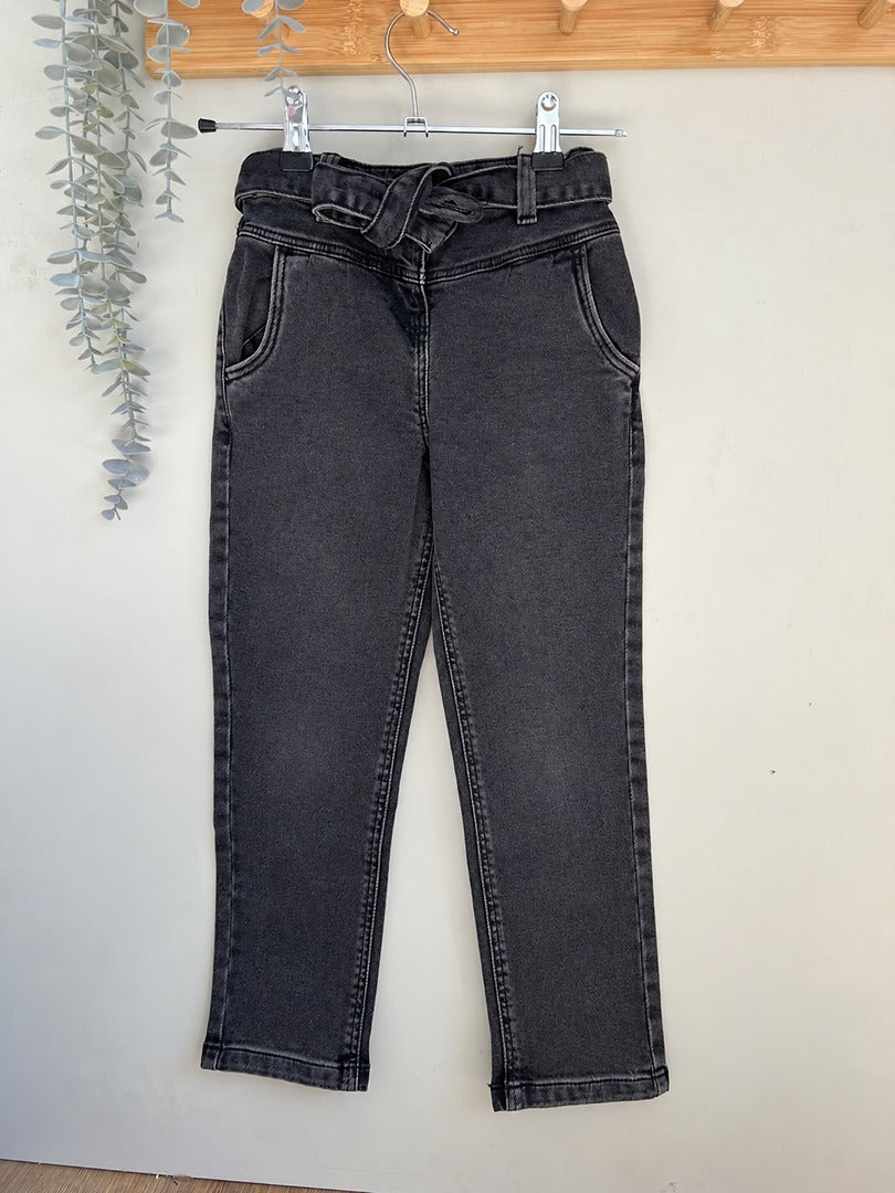 Jean mom fille Tape à l'œil noir taille 6 ans mi-saison