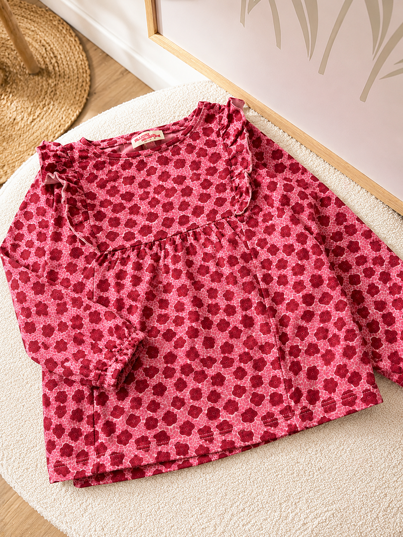 T-shirt Manches Longues mi-saison Fille Du Pareil Au Même 2 Ans rose