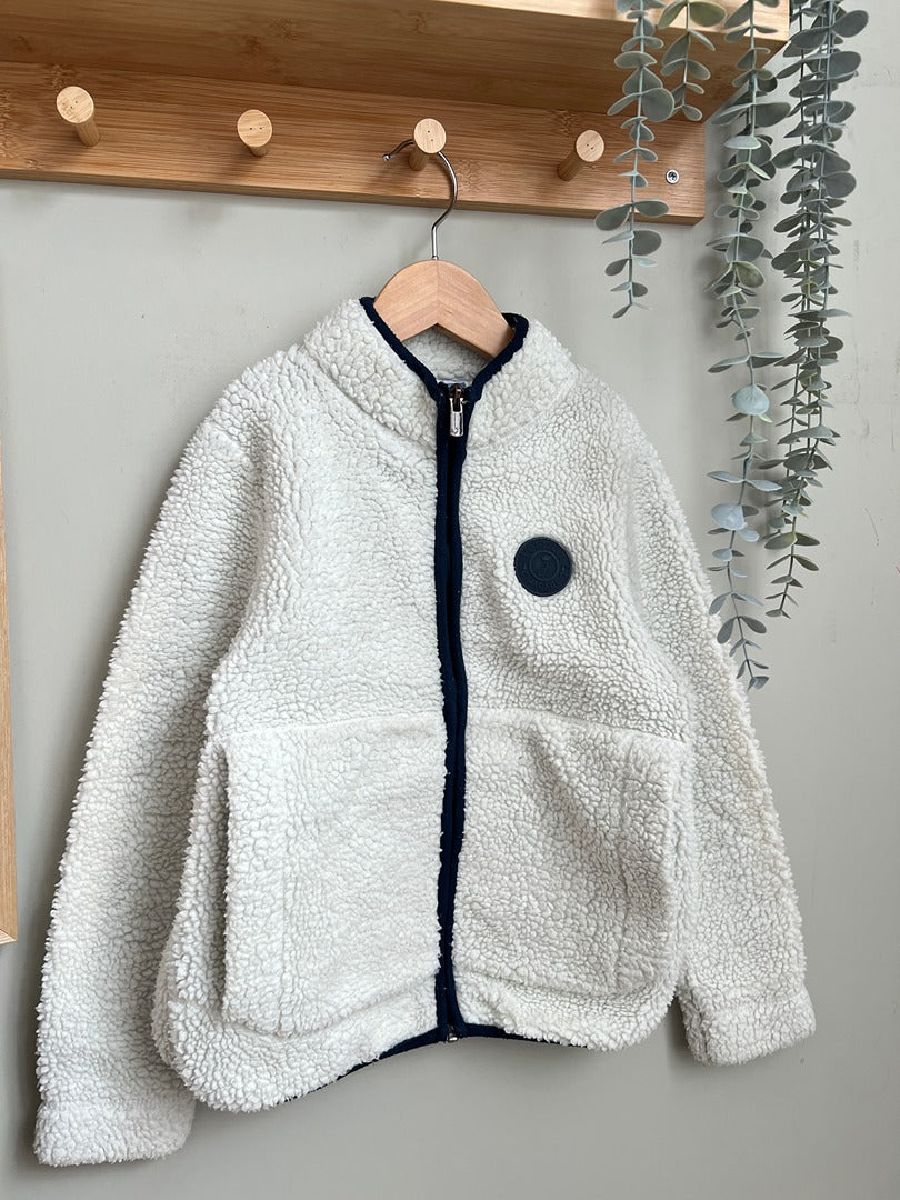 Veste polaire garçon Jacadi - 8 ans - Blanc cassé