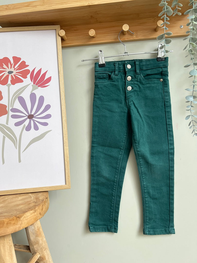 Jean skinny fille Vertbaudet 6 ans vert mi-saison
