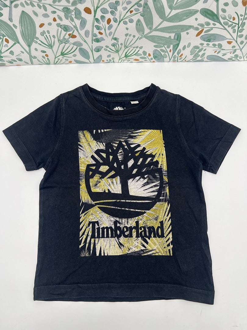 T-shirt manches courtes été garçon Timberland - 4 ans - Noir