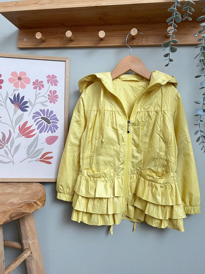 Coupe-vent / Veste mi saison fille à volant Konik - 3 ans - Jaune - Idéal printemps