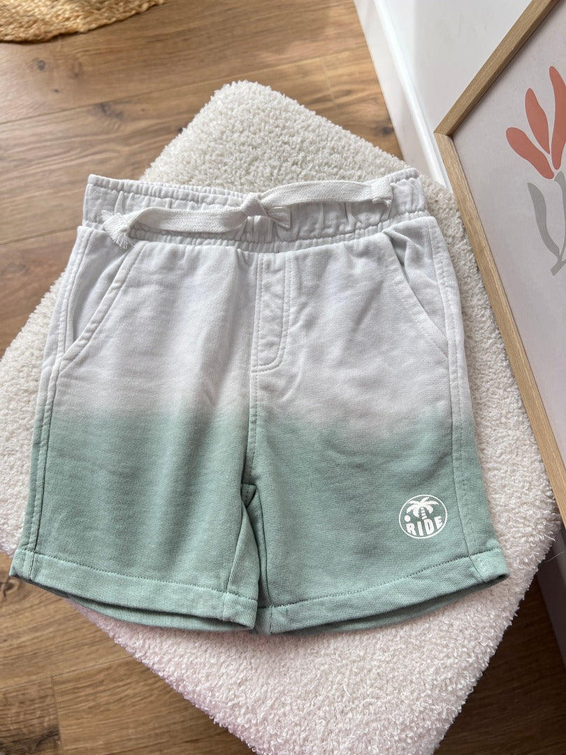 Short garçon Tape à l'oeil 3 ans dégradé vert et blanc été
