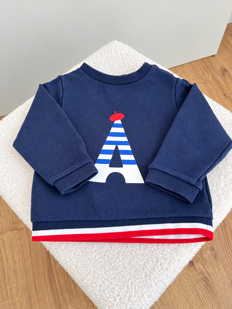 Sweat-shirt garçon Jacadi bleu marine 18 mois - Mi-saison - Manches longues