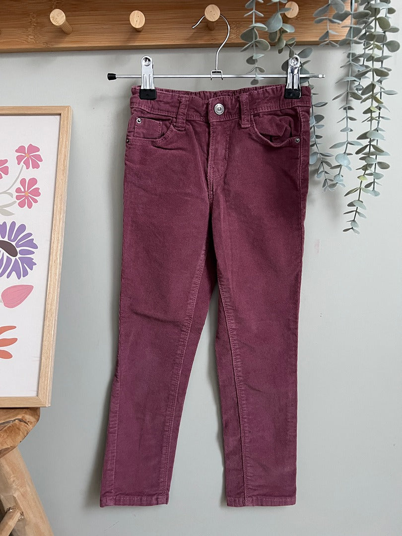 Pantalon Kiabi - 7 ans - Bordeaux - État : Excellent Fille