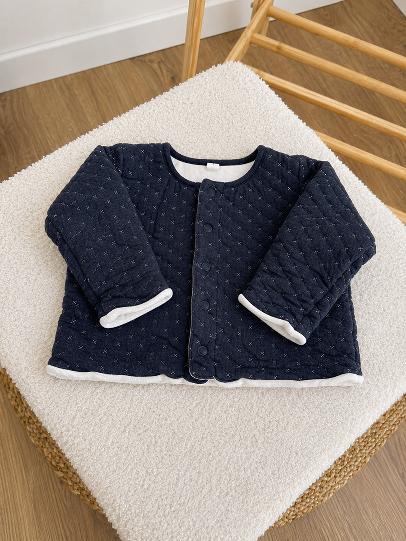 Gilet matellasé bleu Petit Bateau 6 mois garçon