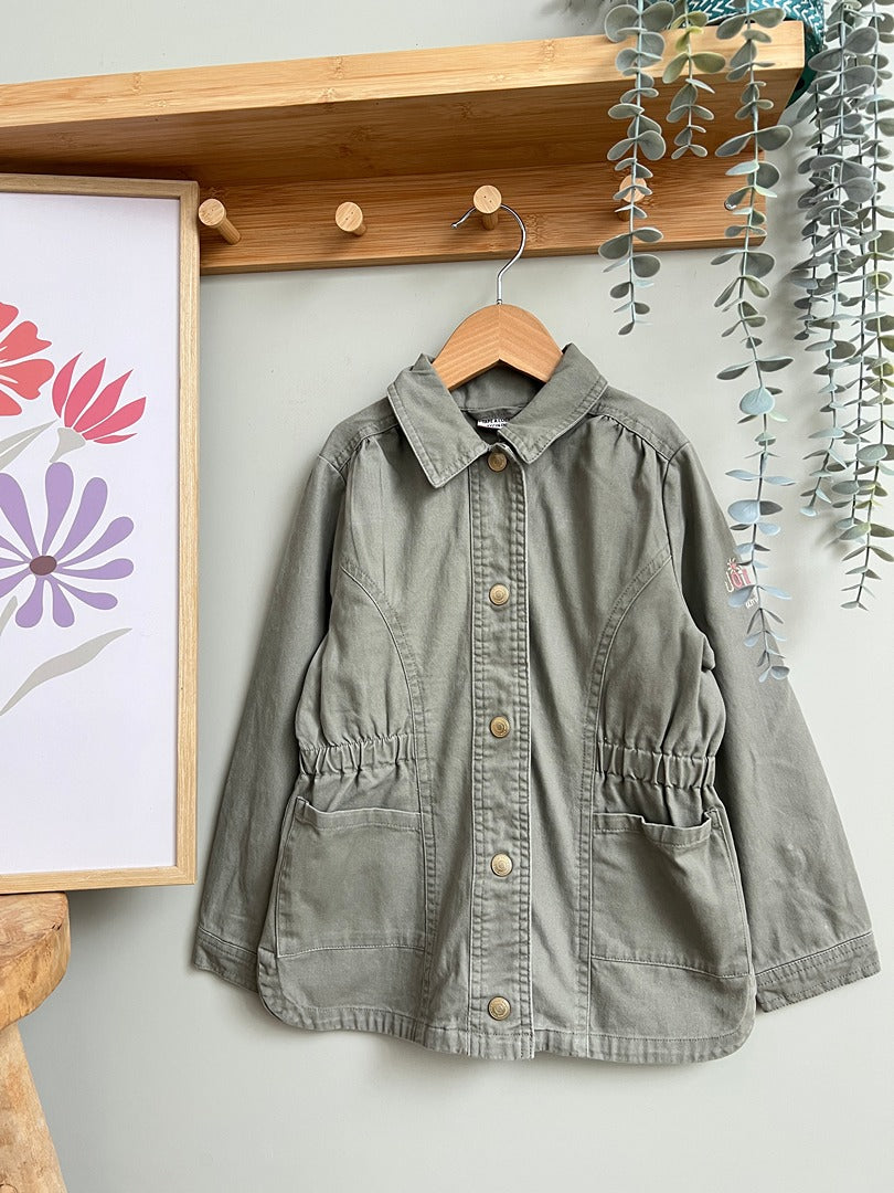Veste fille Tape à l'œil 6 ans kaki mi-saison manches longues