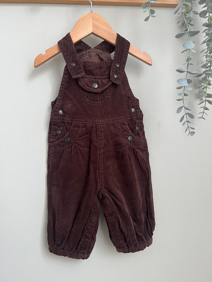 Salopette en velours côtelé fille Du pareil au même - 3 mois - Marron