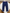 Legging Fille Ikks 6 Mois Mi-saison bleu marine imprimé coeurs