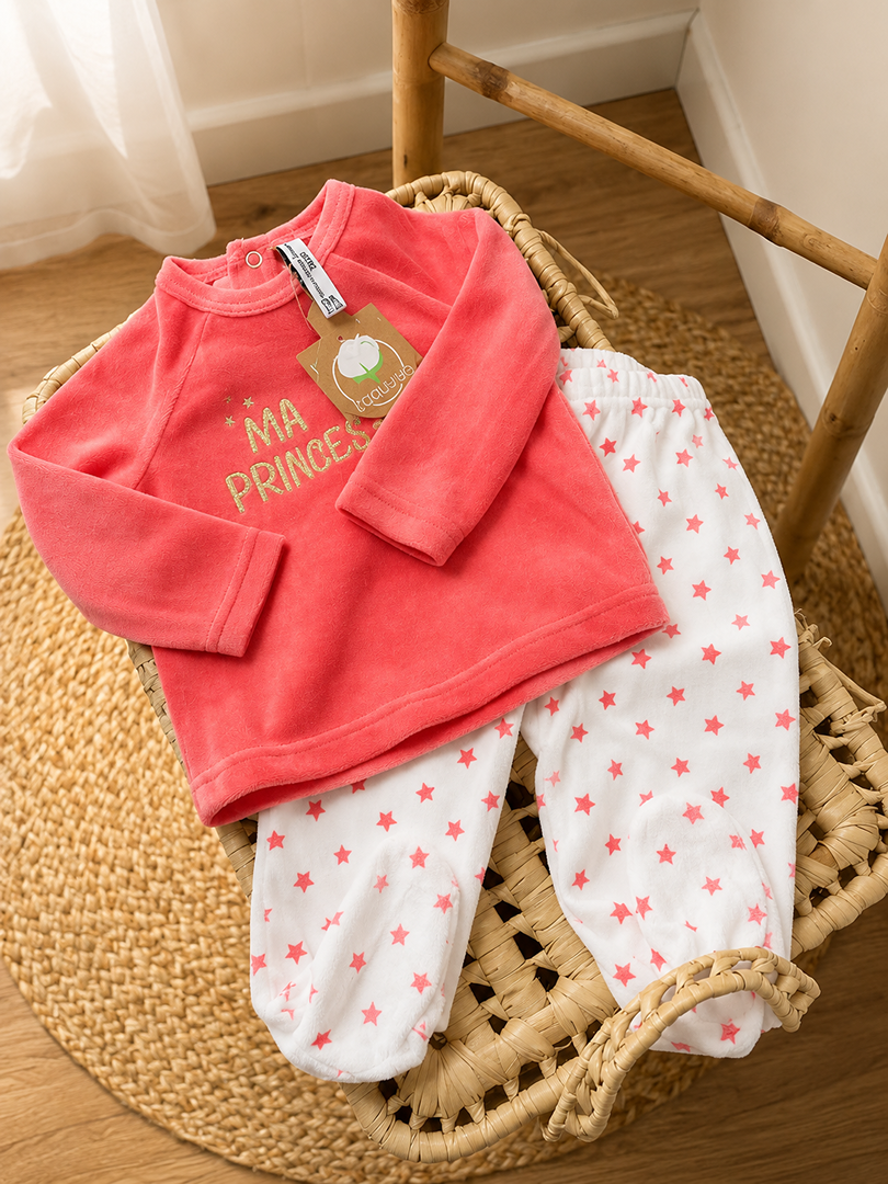 Pyjama neuf 2 pièces velours Fille Manches Longues Hiver Mois Fashion Private company