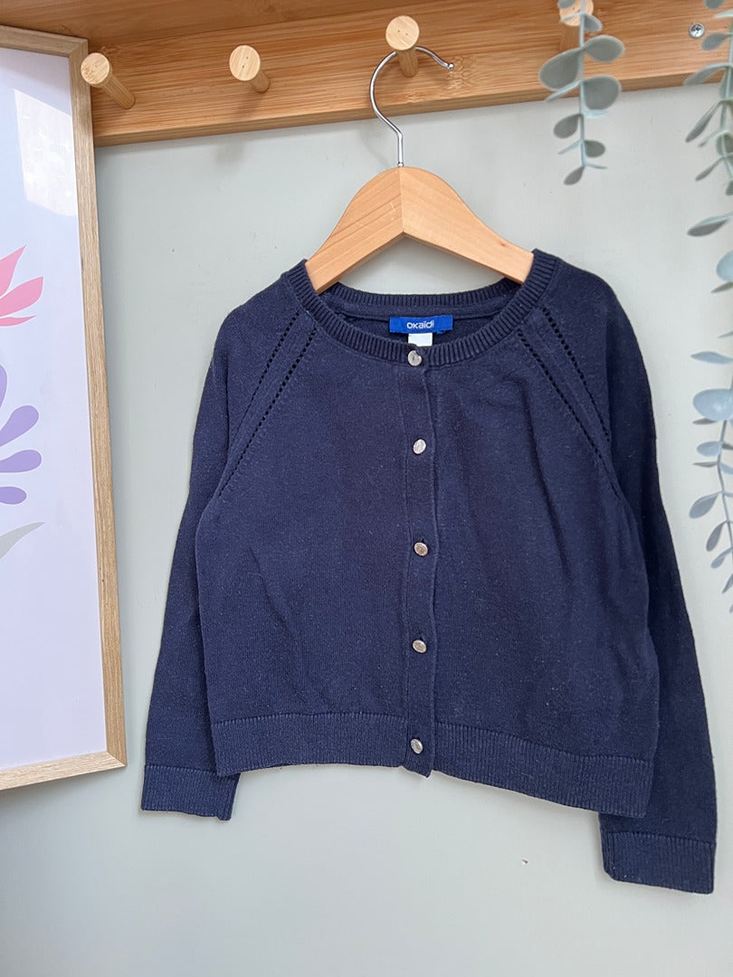 Gilet fille idéal mi-saison Okaïdi - 3 ans - Bleu marine