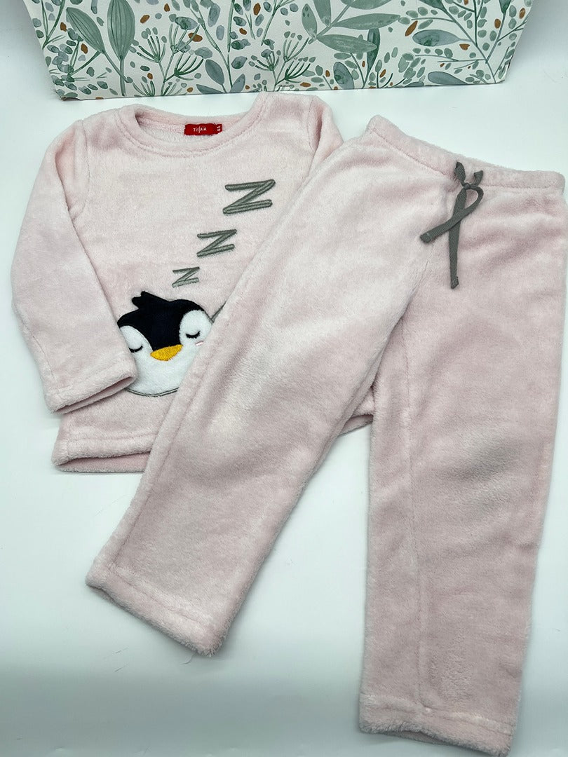 Pyjama 2 pièces polaire Tissaia 4 ans rose fille hiver manches longues