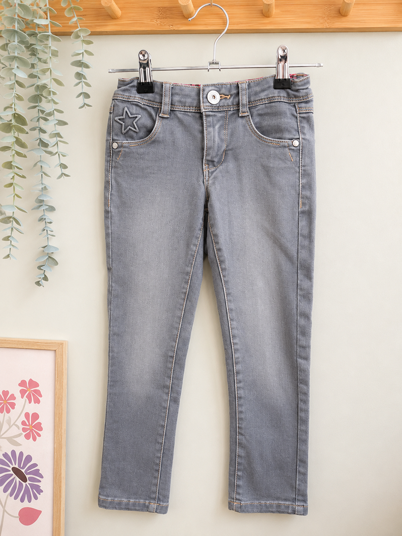 Jean skinny fille Okaïdi 4 ans gris mi-saison