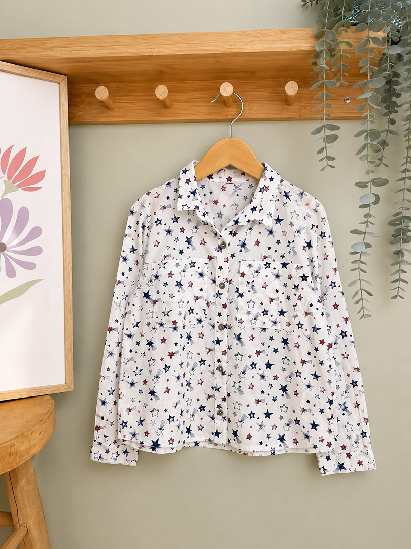 Chemise Manches Longues étoiles garçon Tape À L'œil 6 Ans Mi-saison