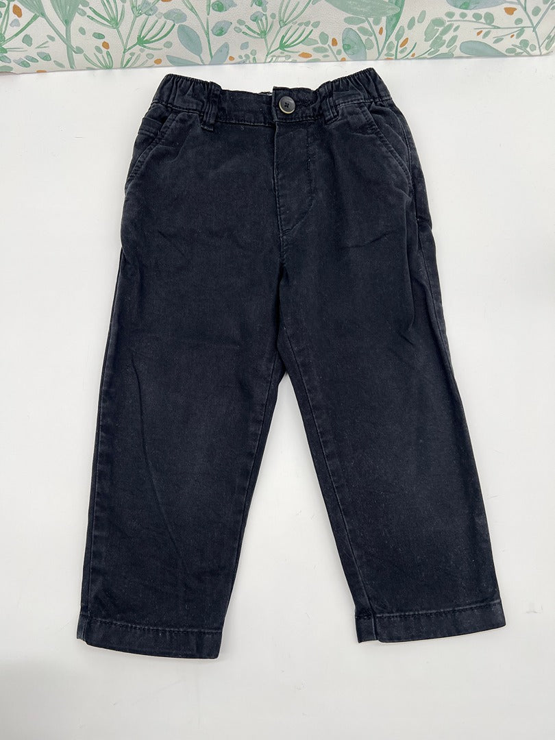 Pantalon garçon style chino Zara - 2 ans 92 cm - Noir