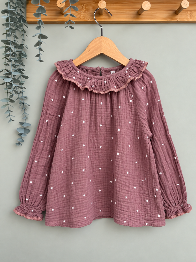Blouse rose Storytelling fille mi-saison manches longues 6 ans