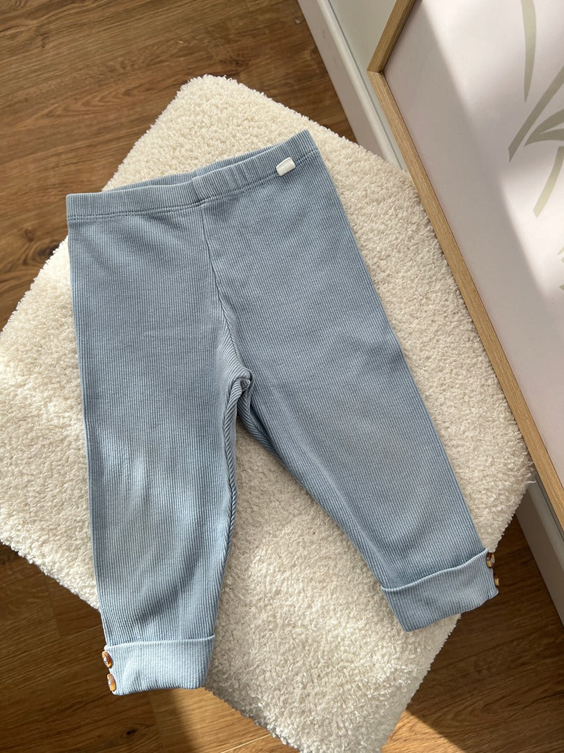 Leggings côtelé fille - 12 mois - Bleu
