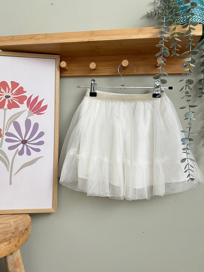 Jupe tutu blanche Vertbaudet fille 5 ans mi-saison fête
