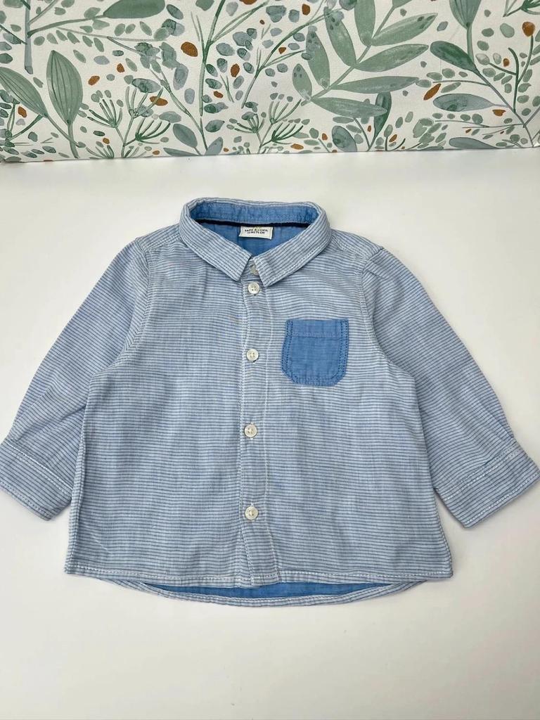 Chemise rayée bleu garçon - Tape à l'oeil Tao 12 mois Garçon