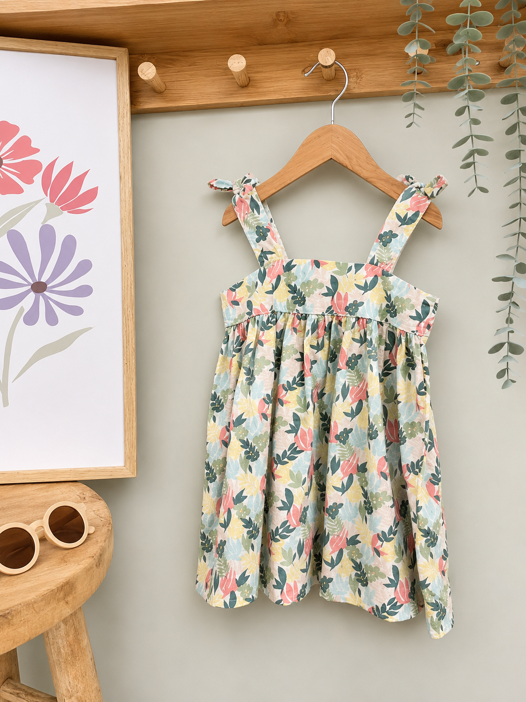 Robe d'été blanche fleurie Bout'chou 3 ans fille